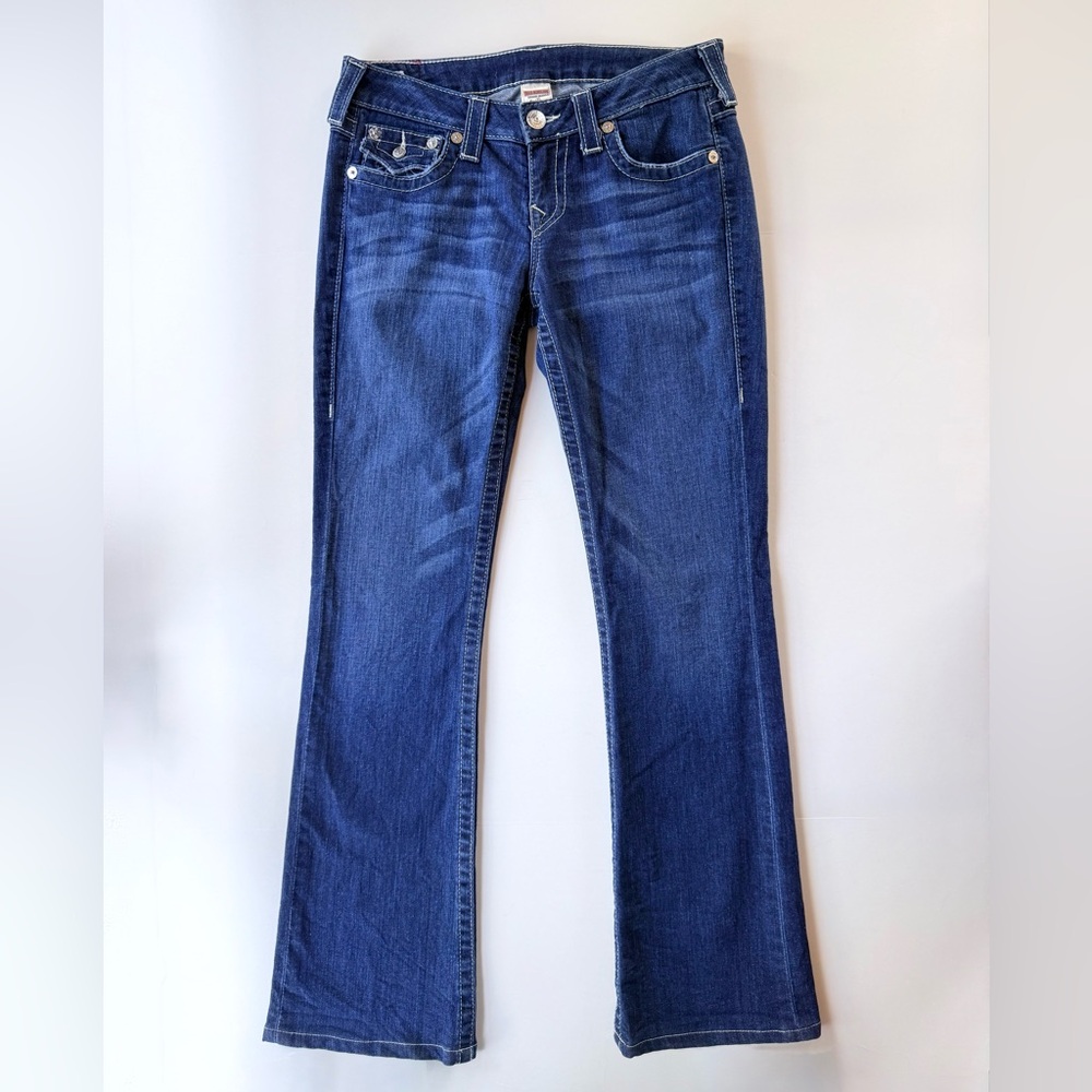 True Religion Becky Bootcut Flare Jeans Horseshoe Made in USA WLH-564TS Size 29